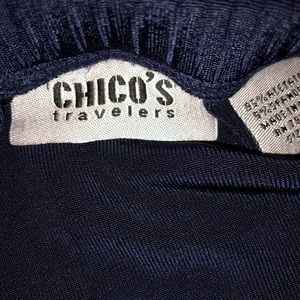 Knee-Length Chico’s Travelers Navy Blue Skirt